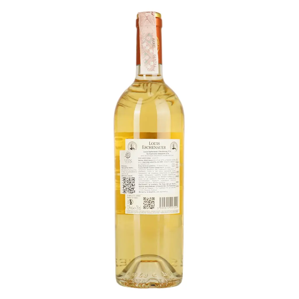 Вино Louis Eschenauer Chardonnay, белое, сухое, 12%, 0,75 л (1312310) - фото 2