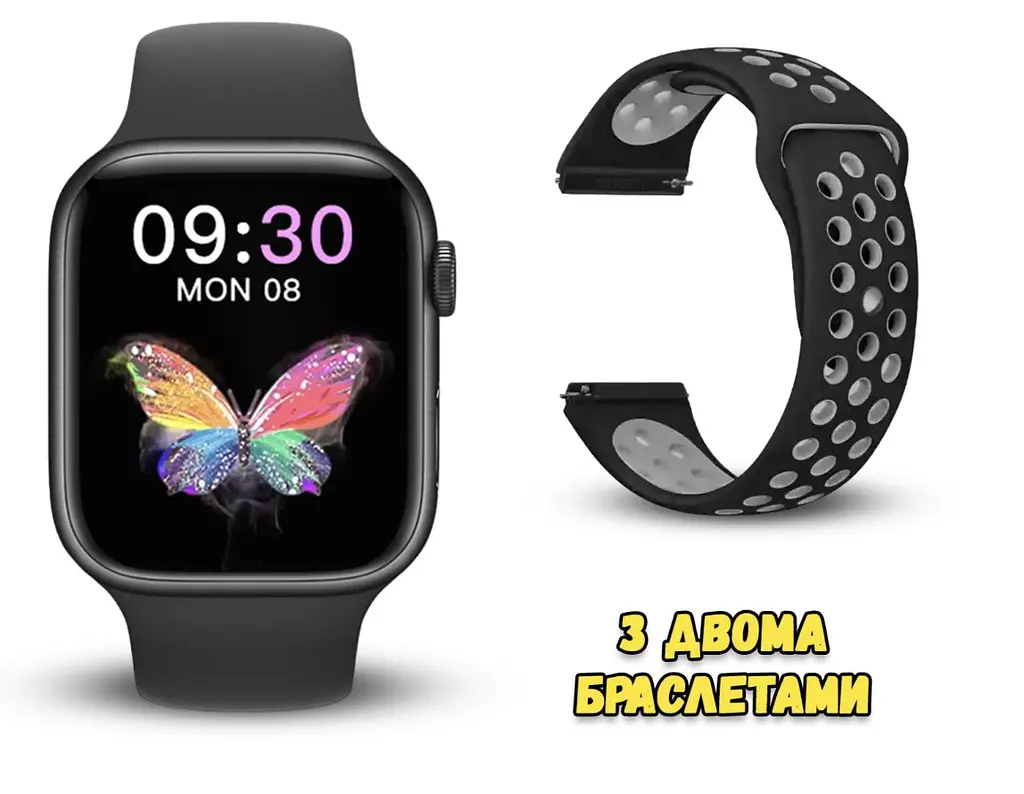 Смарт-годинник Smart Watch T55 з 2 ремінцями ∙ Розумний годинник Smart Watch T55 для сповіщень та фітнесу - фото 6