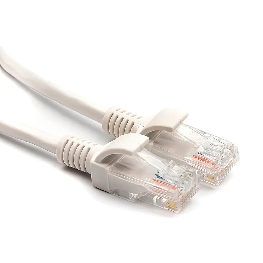 Дріт для інтернету "HX" RJ-45 Cat 5E 145 см білий мережевий кабель для інтернету LAN лан кабель - фото 3