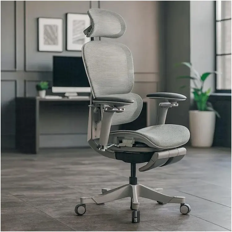 Офісне крісло Mealux Q5 Air Grey (HF-Q5 M/G) - фото 3