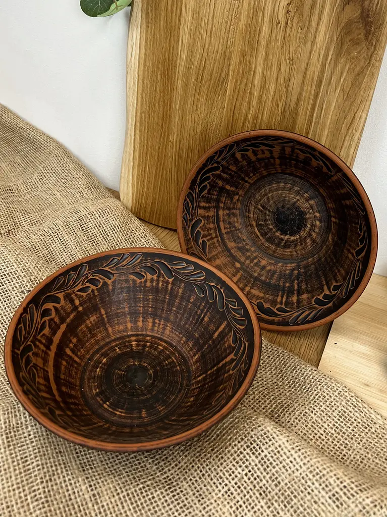 Салатник керамічний (глиняний) №7 700 мл - фото 4