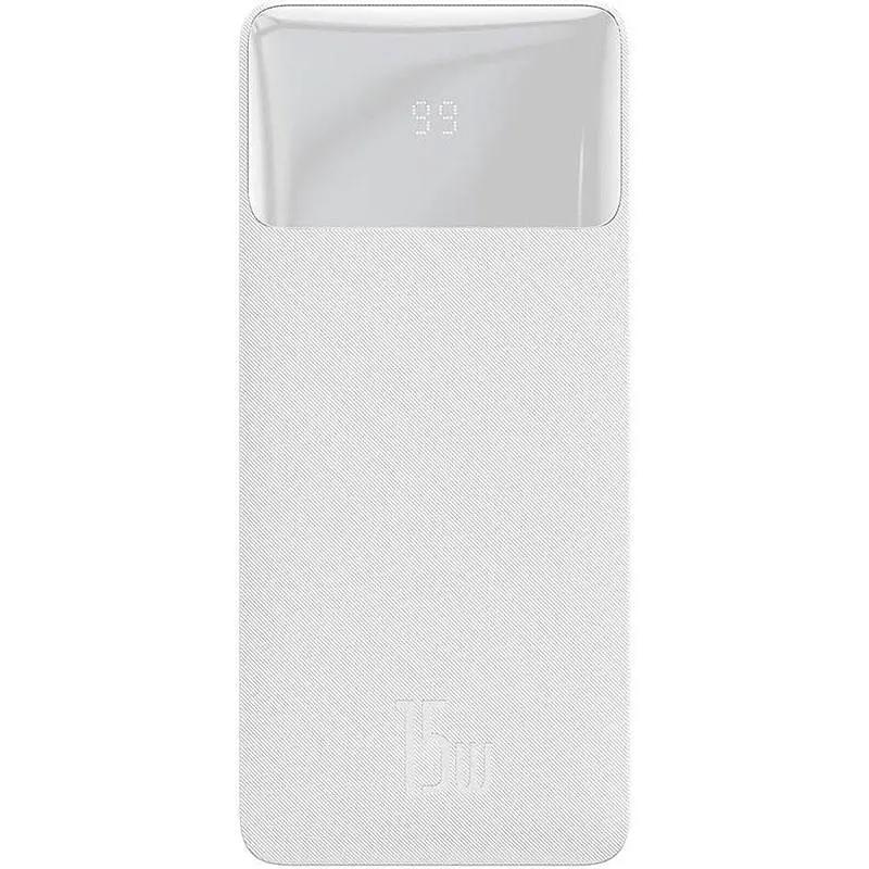Внешний аккумулятор Baseus Bipow Overseas 10000 mAh 15W (PPBD050002 / PPBD10) белый - фото 3