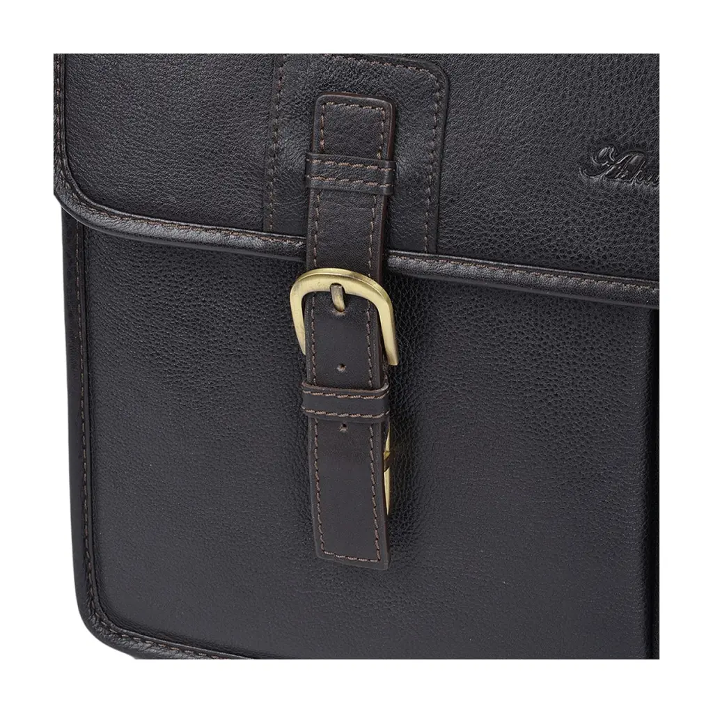 Сумка Ashwood Gareth Briefcase Brown (GARETH BRN) - фото 5