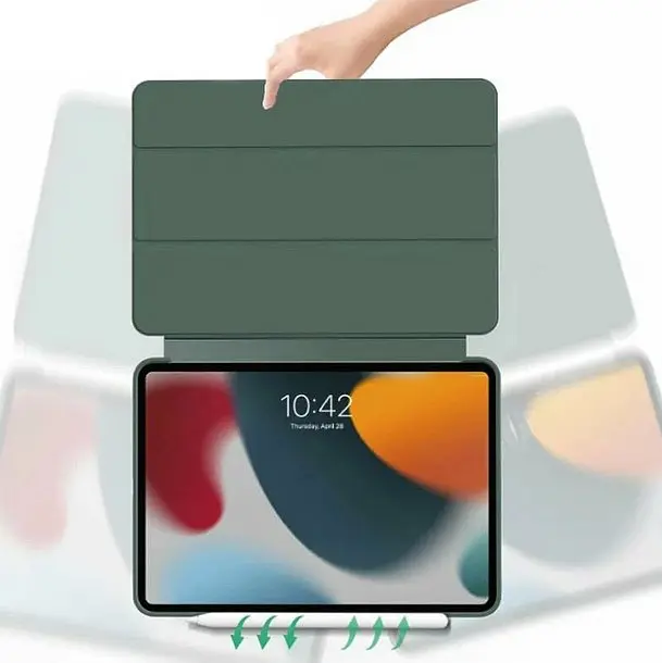 Чохол-книжка BeCover Tri Fold Soft TPU Silicone для Apple iPad Pro Pro 13" M4 2024 Dark Green (711752) - фото 3