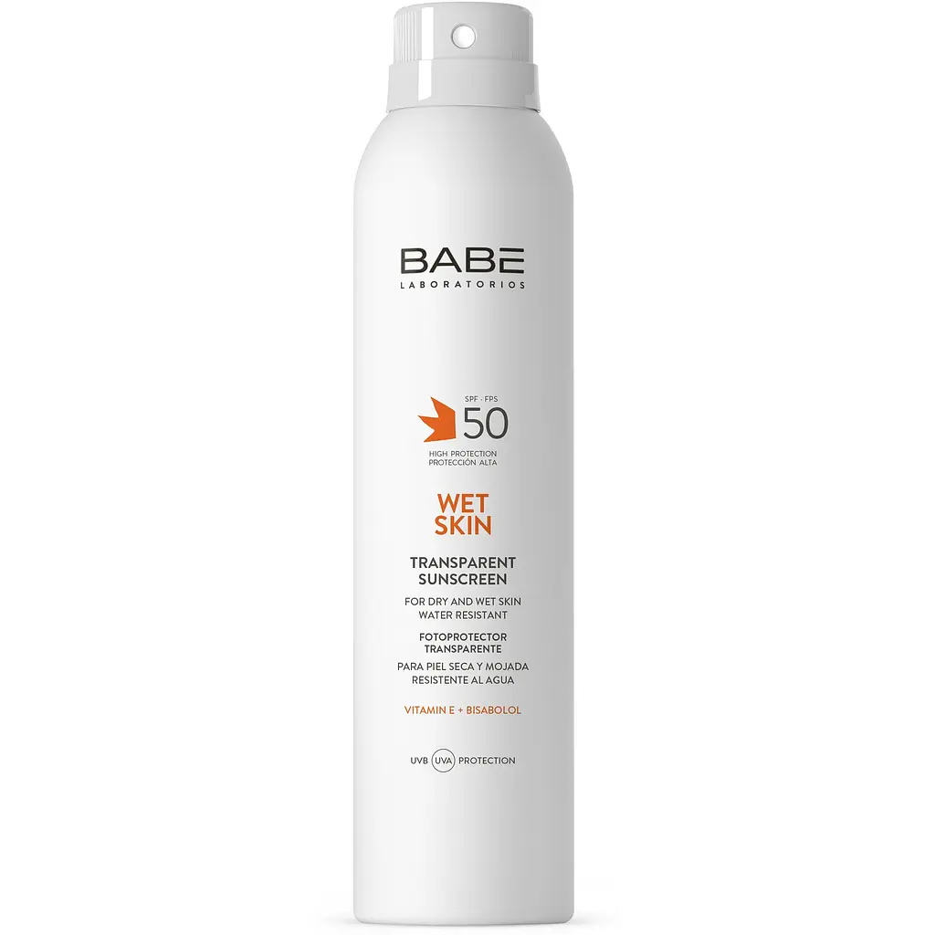 Сонцезахисний спрей Babe Laboratorios Sun Protection SPF 50+ водостійкий з прозорою текстурою 200 мл