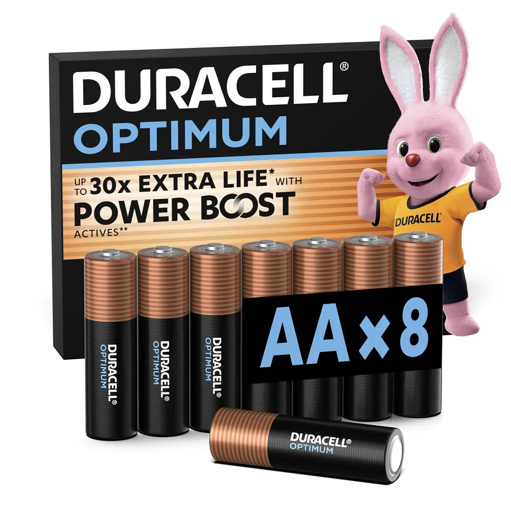 Батарейка Duracell Optimum AA лужні 8 шт. в упаковці (5014726 / 5015601) - фото 2