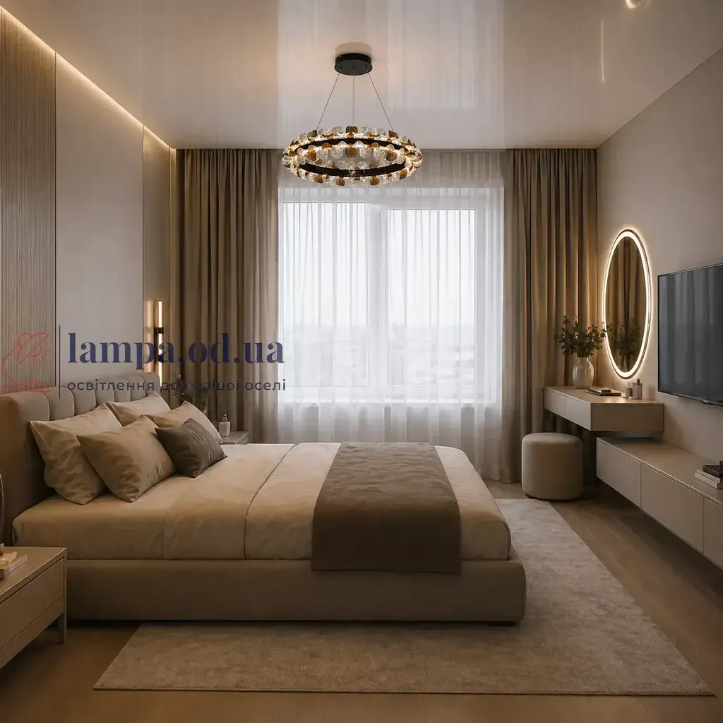Сучасна підвісна LED люстра Diasha MD2511/600BK чорна 86W з пультом - фото 2