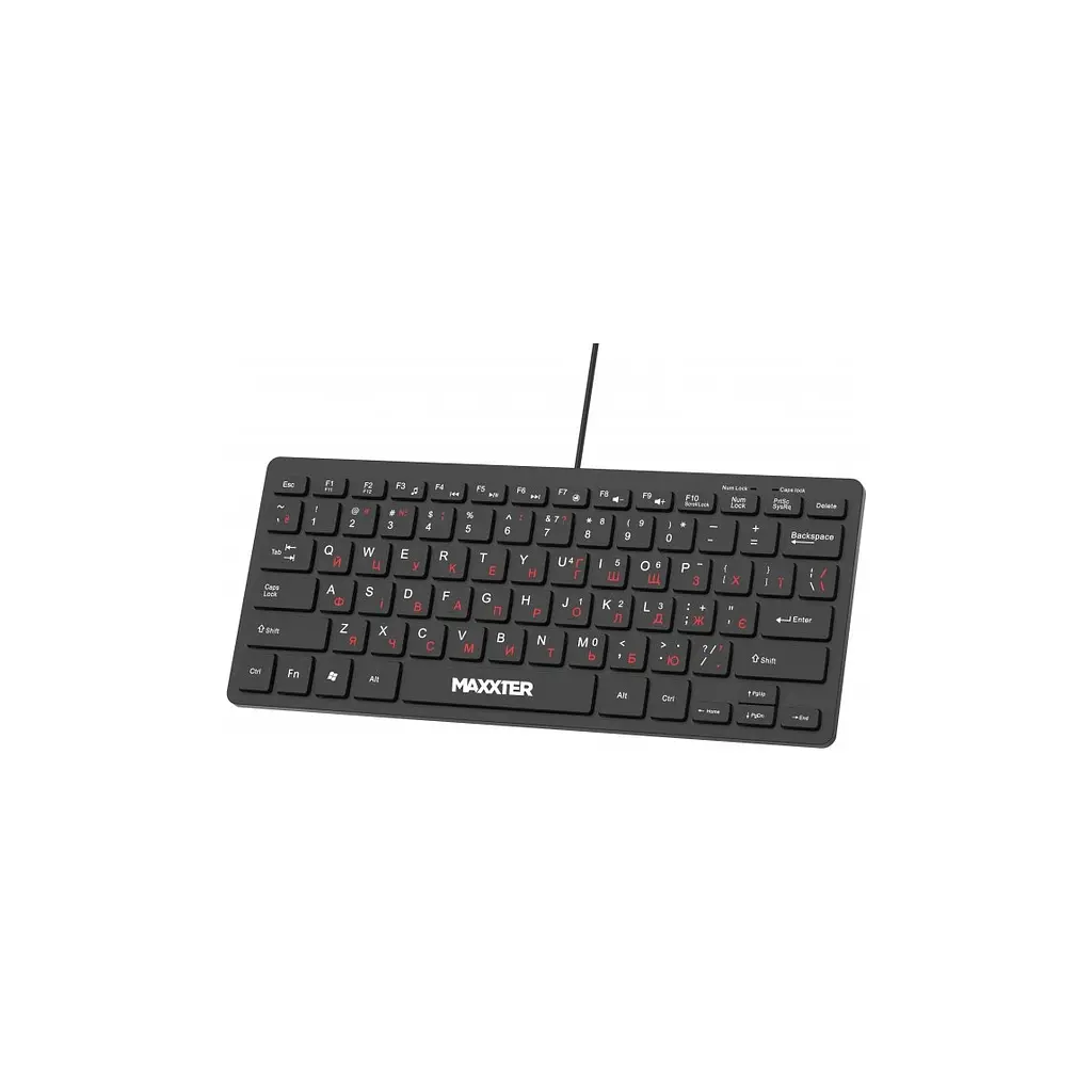 Клавіатура Maxxter KBM-C01B-UA USB UA Black (KBM-C01B-UA) - фото 2