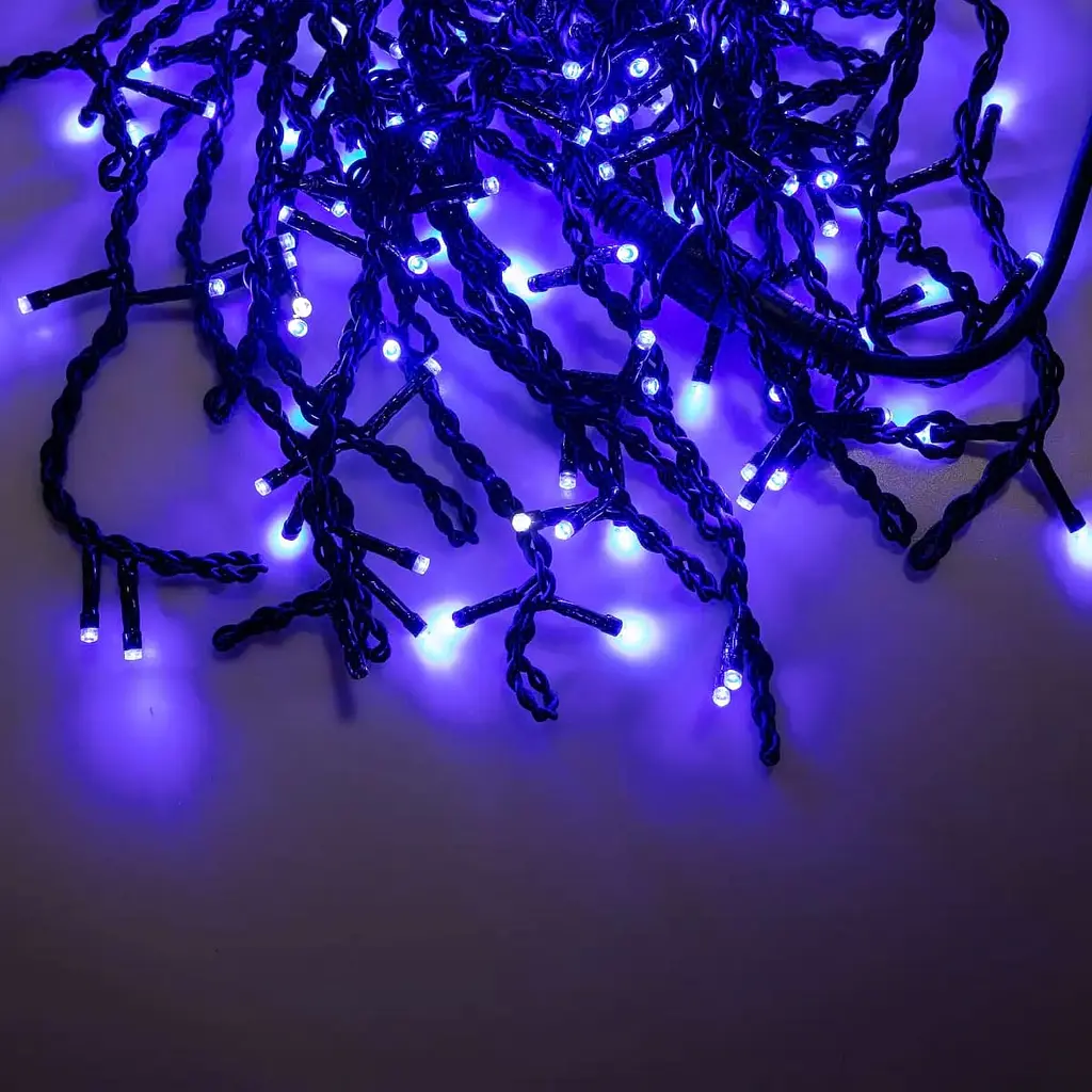 Гирлянда GarlandoPro Бахрома уличная 200 LED 12 м черная, синий (12MBBL) - фото 11