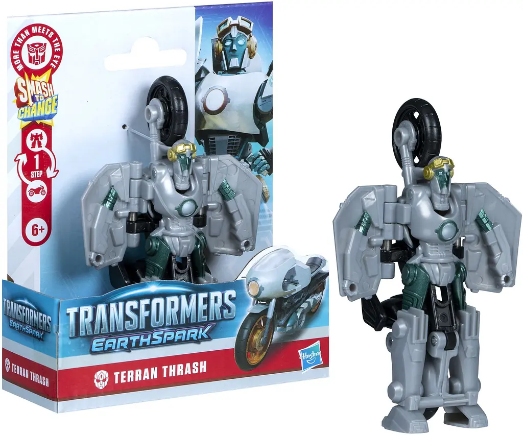 Трансформер Transformers Earth Spark 1-Step Smash Changers Terran Thrash Action Figure (G0742_G0998) - фото 3
