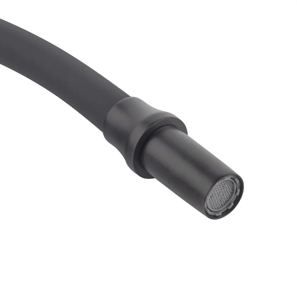 Смеситель для кухни на две воды с гибким изливом Koer KB-72003-05 KR3376 Черный матовый - фото 9