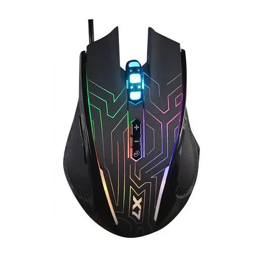 Миша A4Tech X87 Oscar Neon mouse Maze чорний, Optical, USB, 2400 dpi, Gaming X7, програмовані кнопки