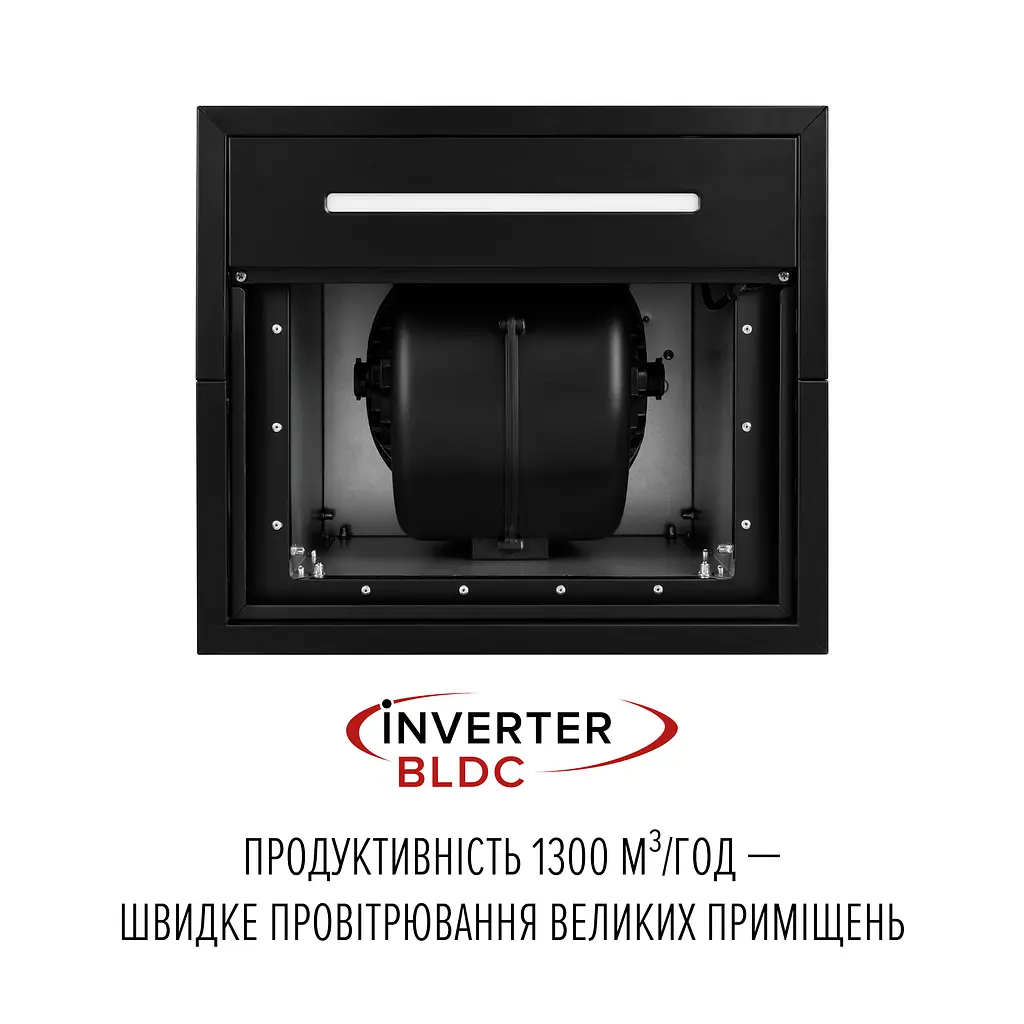 Витяжка острівна PERFELLI DESIGN QUATTRO 41 NERO SILENZIO - фото 6