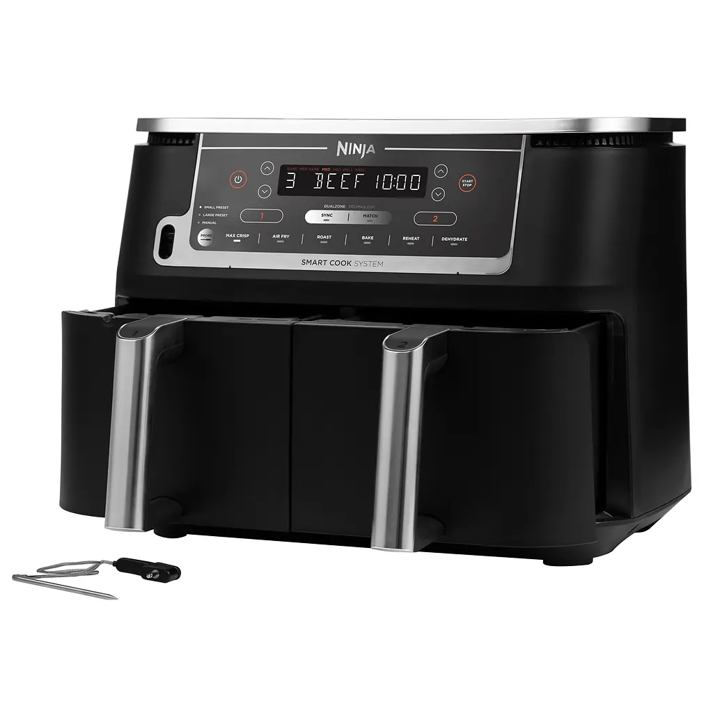 Двухзонная мультипечь Ninja Foodi MAX с системой Smart Cook (AF451EU) - фото 2