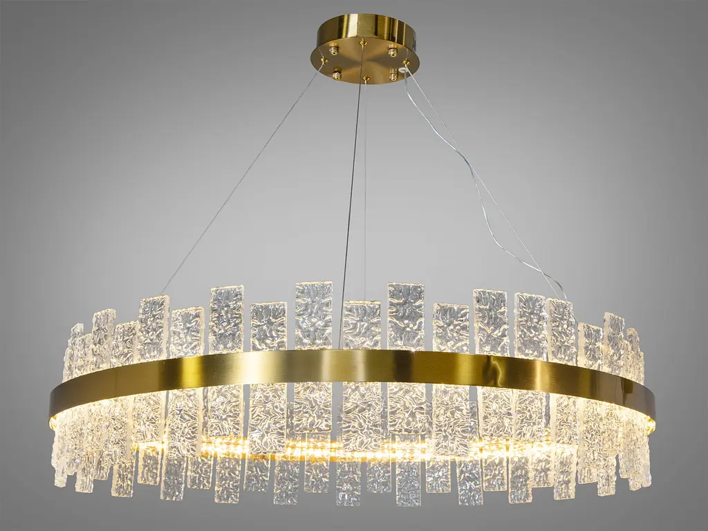 Люстра стельова LED LUXON Diasha 828/800BR, 90W, хром, 4950 лм, регульована висота, для кухні та інтер'єру - фото 4