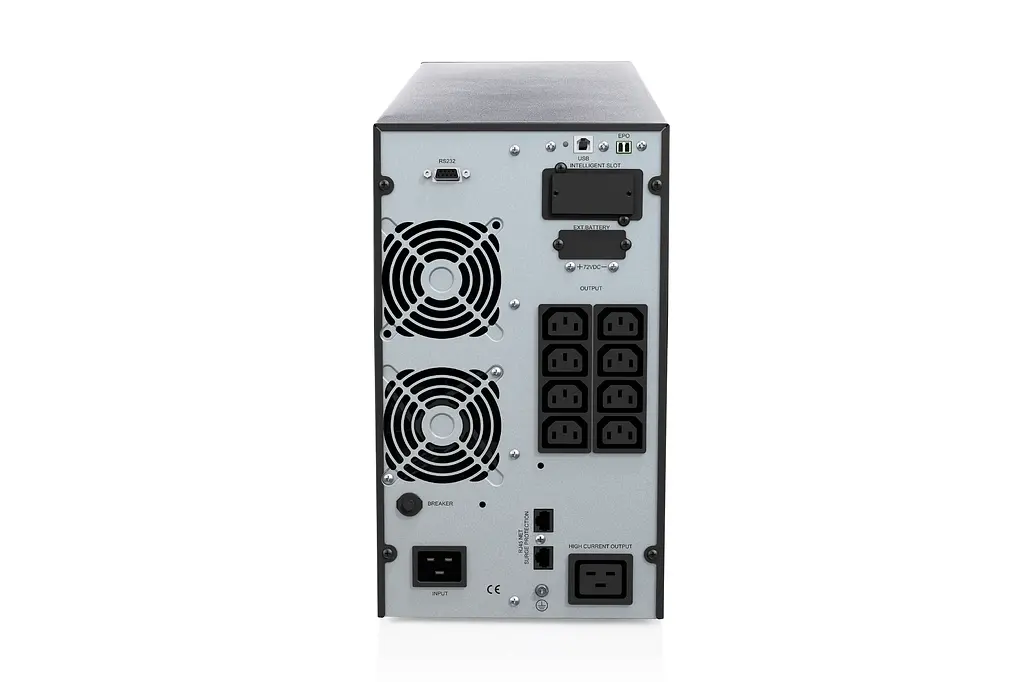 Digitus Джерело безперебійного живлення 3000VA/3000W, Tower, LCD, RJ45, RS232, USB, 8xC13+1xC19 - фото 4