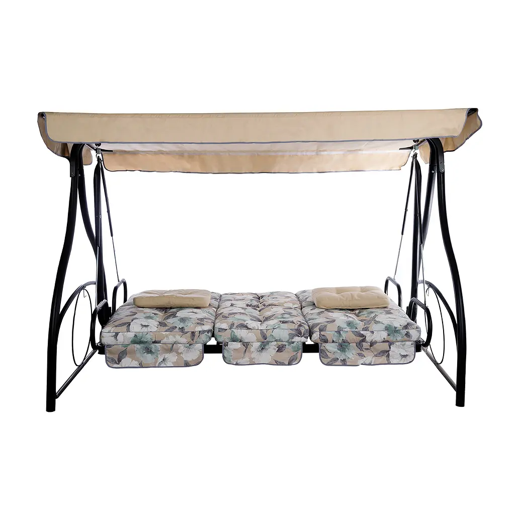 Садовая диван-качалка Ost-Fran Montreal лонета Меджик Аква/тексилк 2737 с сеткой - фото 3