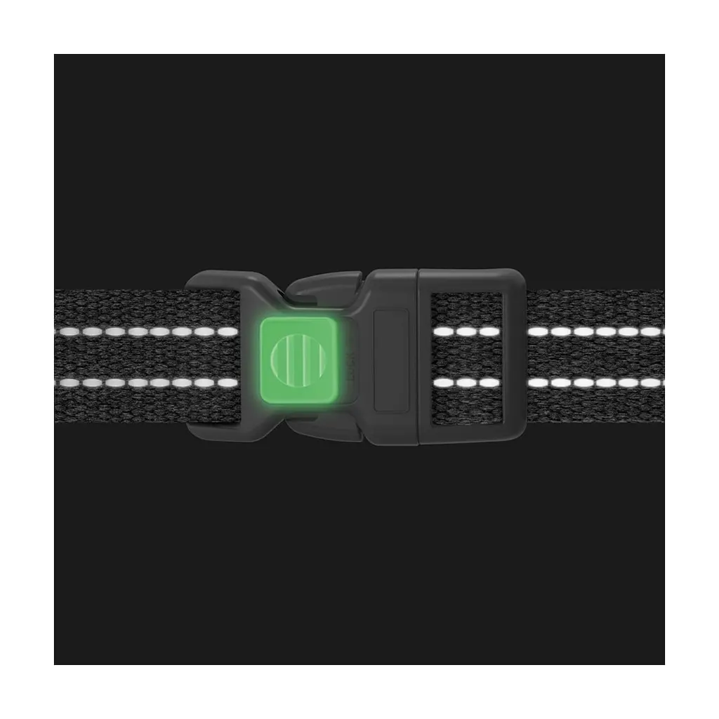 Шлея для собак WAUDOG Н-подібна Re-cotton з QR паспортом, світловідбивна M коричнева (25926) - фото 3