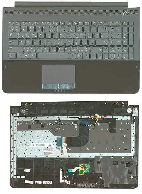 Клавіатура для ноутбука Samsung (RC510) Black, (Black TopCase) - фото 3