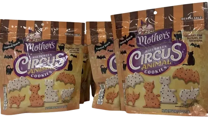 Печиво у формі тварин Mother's Halloween Circus Animal Cookies 255 г - фото 8