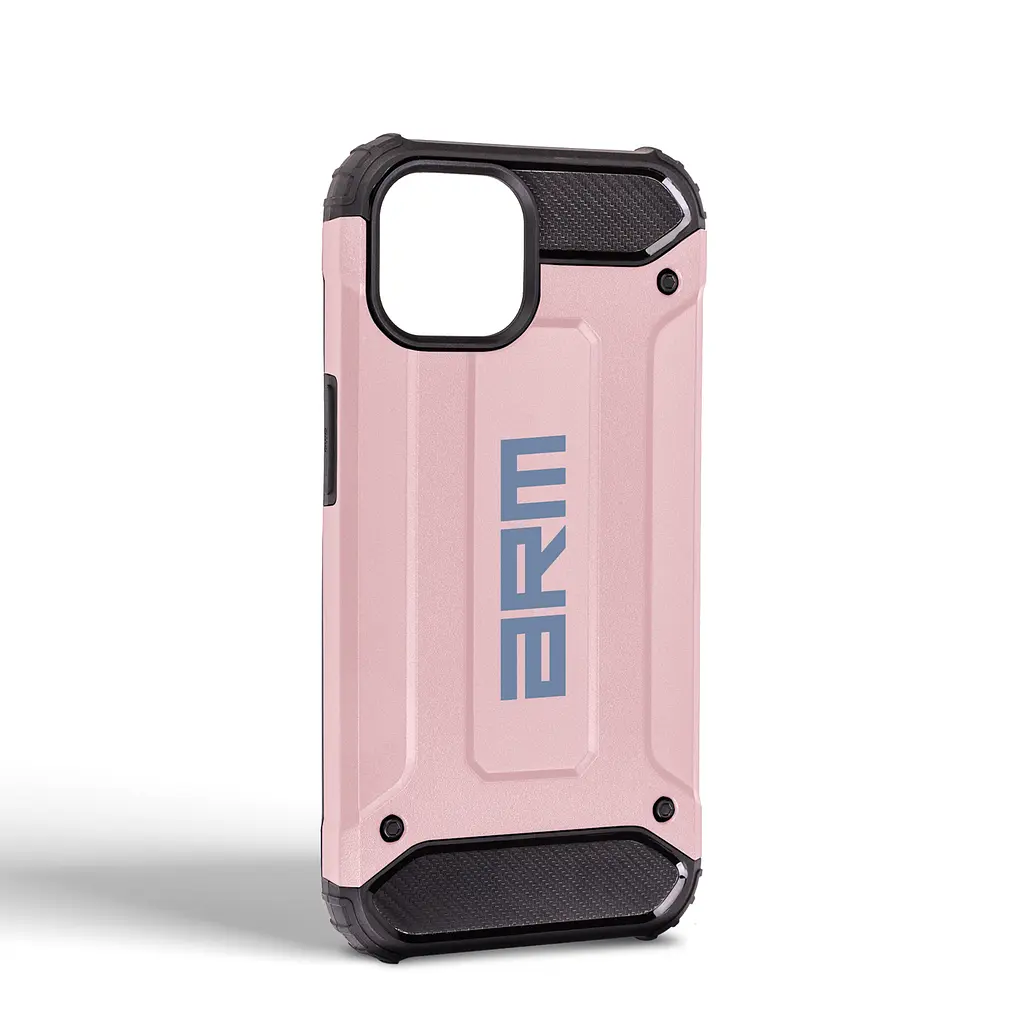 Чехол для Apple iPhone 15, Panzer, розовый, противоударный, бронированный, милитари, панель-накладка, защита всего корпуса, защита дисплея и камеры, термополиуретан (TPU) + поликарбонат (PC), ArmorStandart (ARM73712) - фото 2