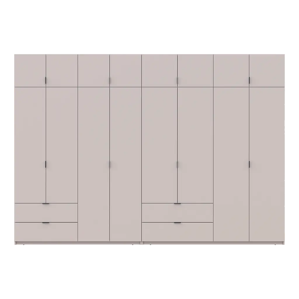 Шафа для одягу Doros Лукас Кашемір 4+4 ДСП 340х50х240 (42005140) - фото 4
