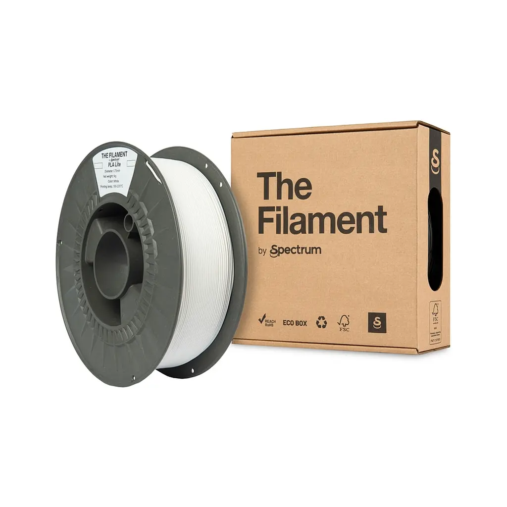 Пластик для 3D-принтера The Filament PLA Lite 1.75 мм WHITE 1 кг (TF-24218) - фото 3