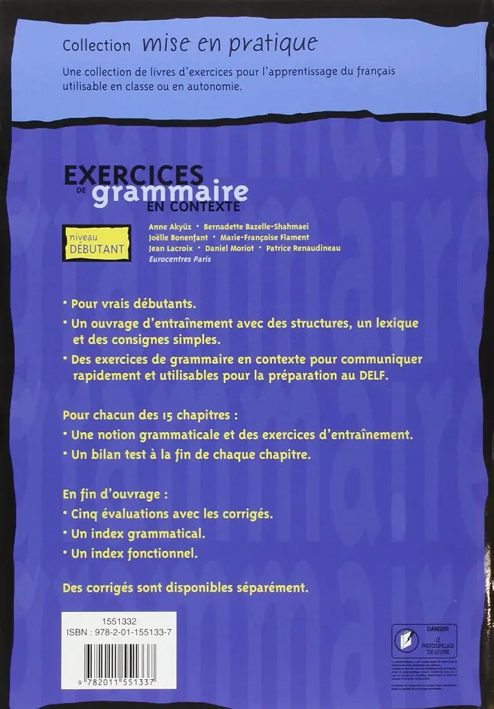 Exercices de grammaire en contexte. Livre de l'eleve A1 - niveau debutant - фото 2