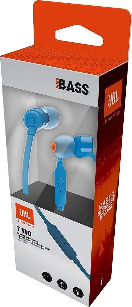 Навушники JBL T110 Blue (T110BLU) [33009] - фото 5