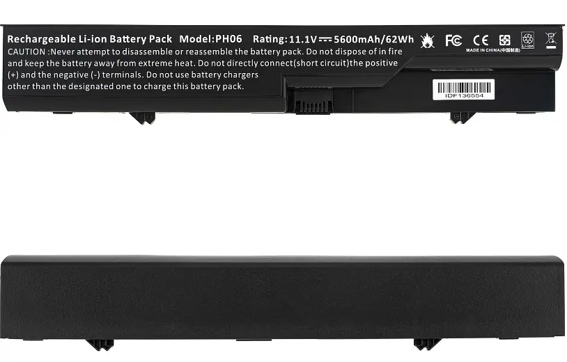 Акумулятор HP PH06 Compaq 320, 321, 325, 326, 420, 421, 620, 621, 625, ProBook 4320 , 4320s, 4321, 4321s, 4325s, 4326s, 4420s 10.8V 5600 mAh Black