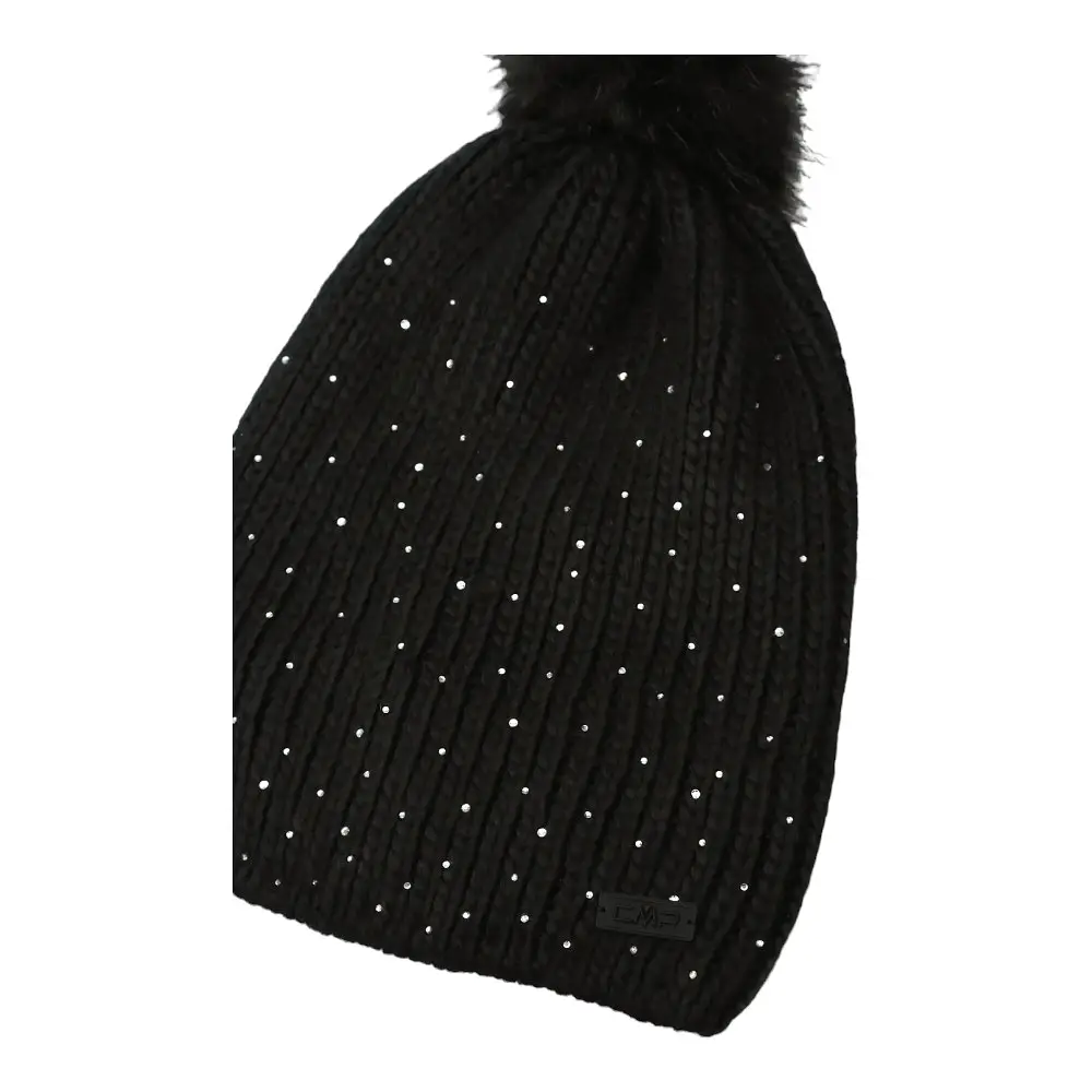 Шапка CMP Woman Knitted Hat with Pompom Black (1097-5505402-U901 UNI) - фото 3