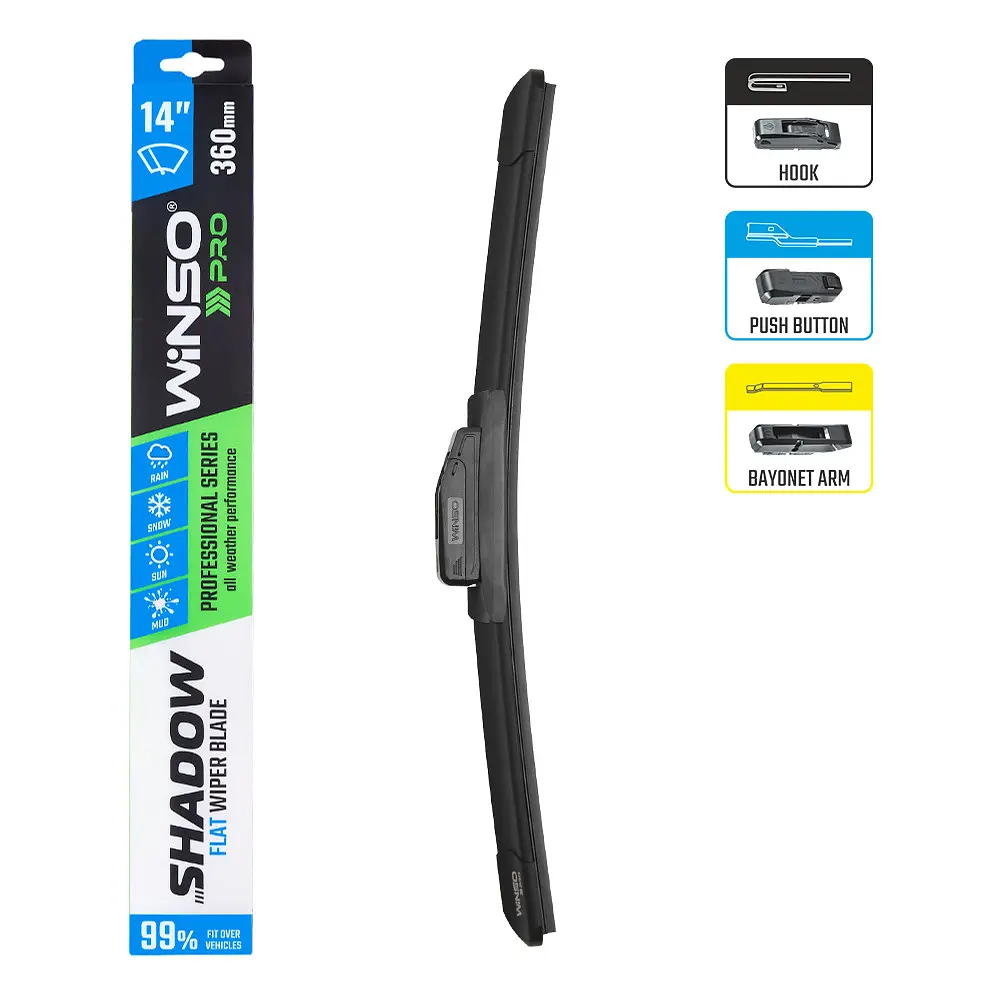 Бескаркасная щетка Winso Pro Shadow 14/360 мм (117360) - фото 3