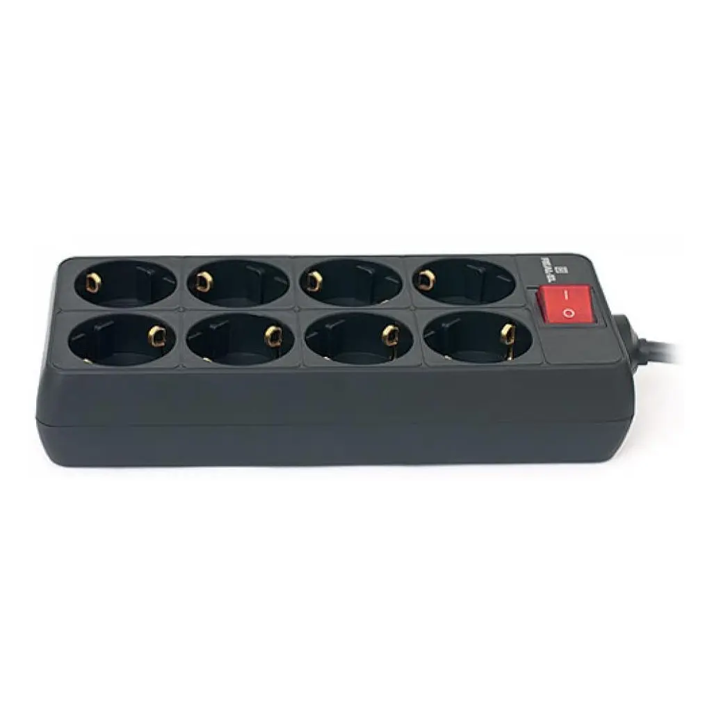 Мережевий фільтр живлення REAL-EL RS-8 PROTECT, 1.8m, black (EL122300021) - фото 5