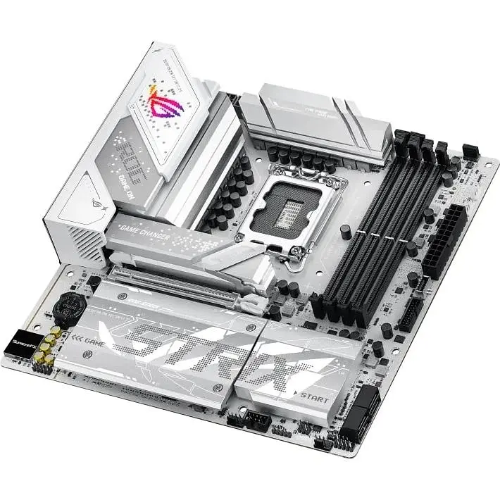 Материнская плата Asus Rog Strix B860-G Gaming WIFI s1851 B860 4xDDR5 M.2 DP HDMI USB Type-C Wi-Fi BT mATX белый - фото 7