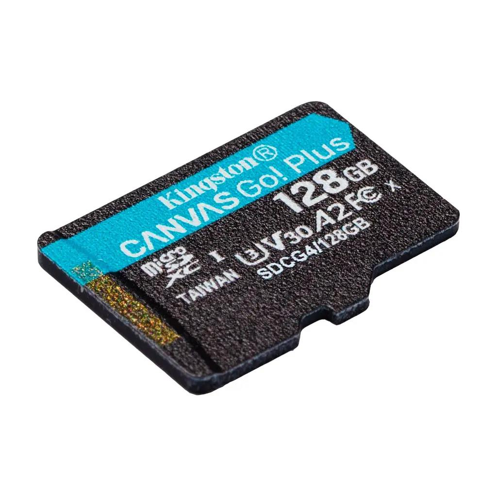 Карта пам'яті Kingston 128GB microSDXC сlass 10 UHS-I U3 V30 A2 Canvas Go Plus G4 (SDCG4/128GBSP) - фото 2