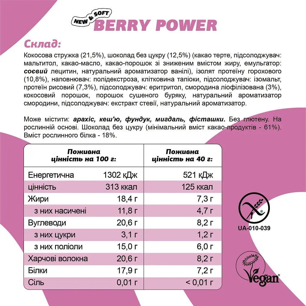 Уцінка. Набір шоу-бокс протеїнових батончиків Berry Power 40 г х 10 шт. - фото 11