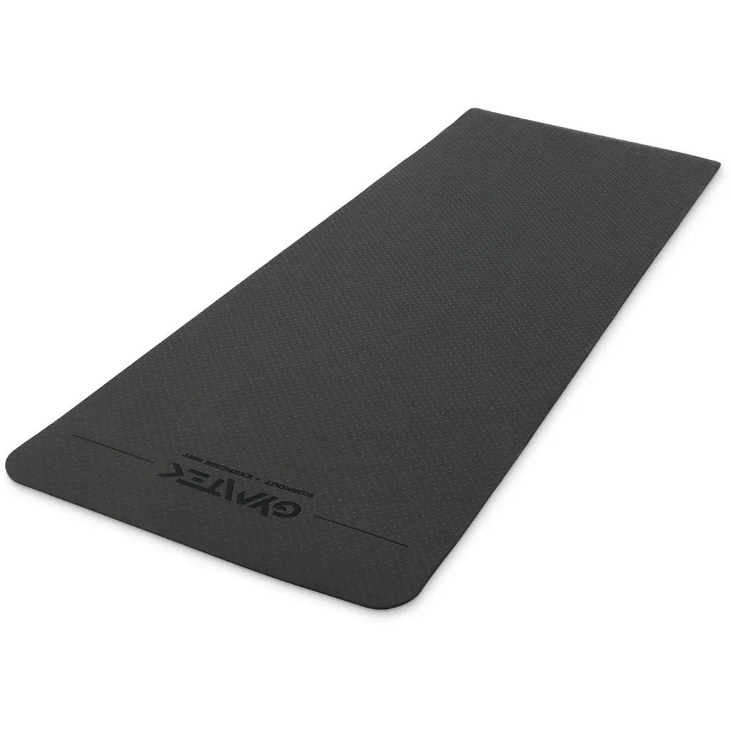 Килимок (мат) для фітнесу та йоги Gymtek Premium TPE 0,5см чорний - фото 8