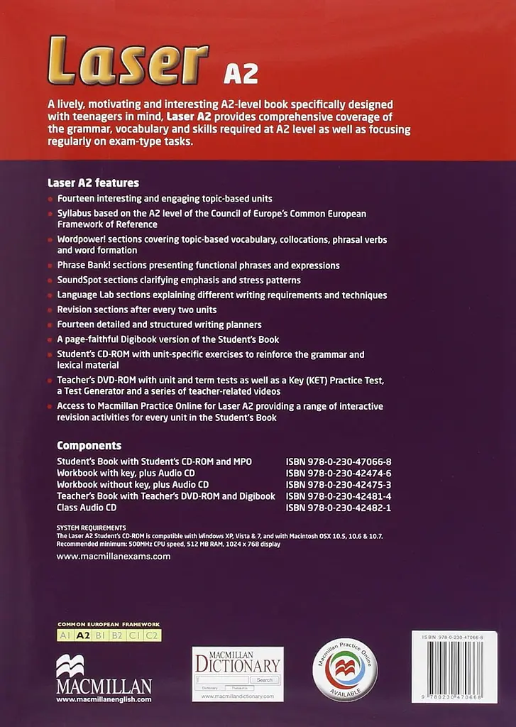 Laser. Student's Book A2 + CD Rom + Macmillan Practice Online - фото 2