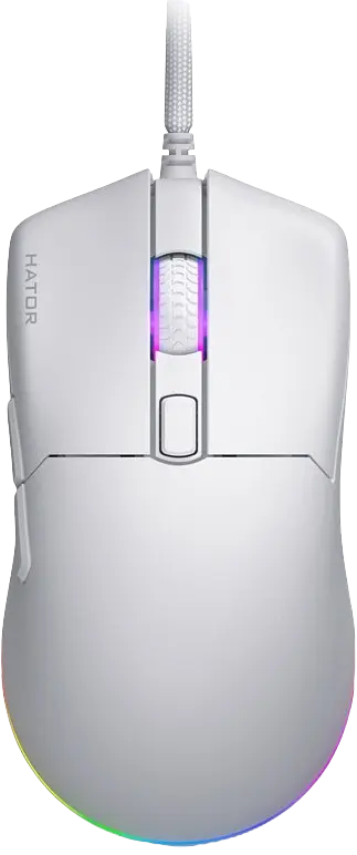 Миша Hator Pulsar 3 RGB White (HTM611)