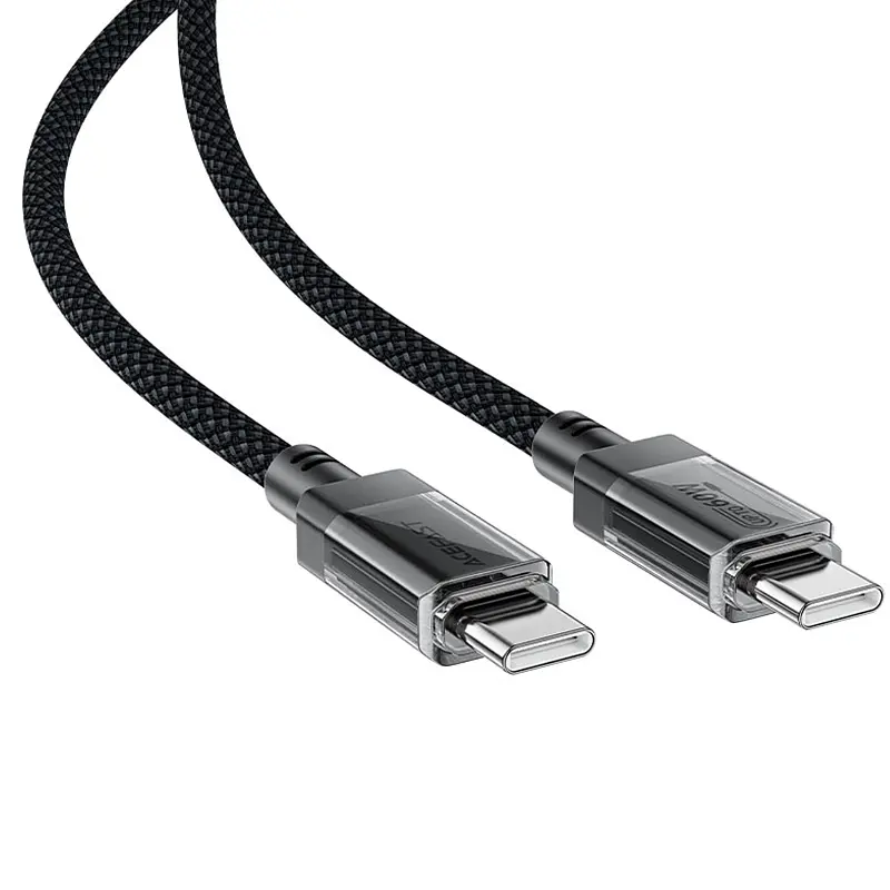 Дата кабель Acefast C12-03 Type-C to Type-C 60W (1.2m) Black - фото 3