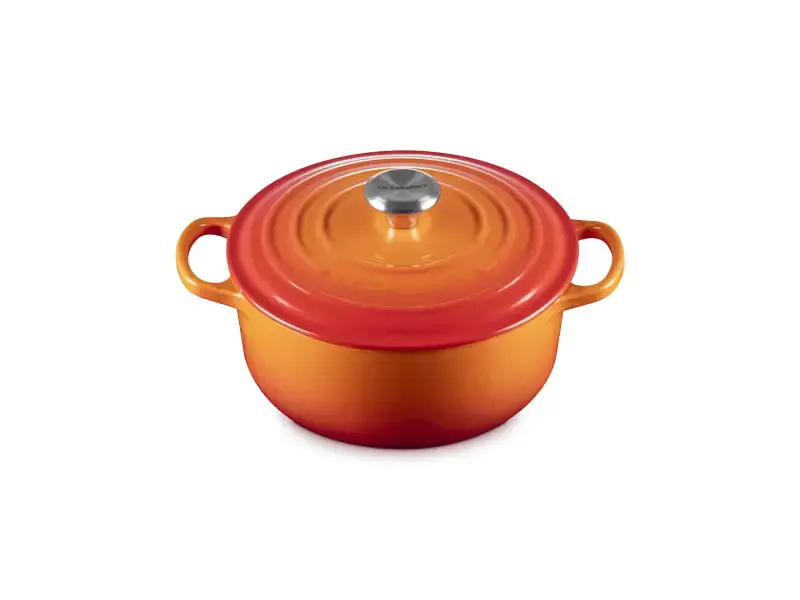 Каструля Le Creuset Signature Cast Iron Round Casserole 20 см Flame (21177200902430) - фото 5