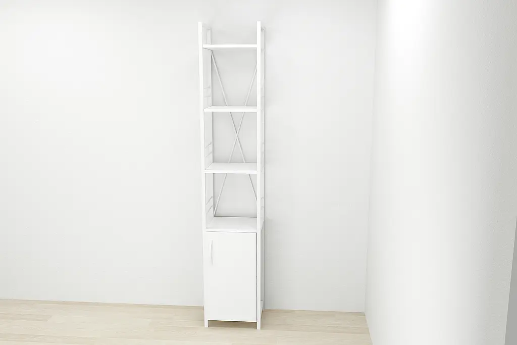 Етажерка 4/34 Ferrum-decor Серії Конект з тумбою 179x34x28 Білий ДСП (FRD-104470) - фото 2