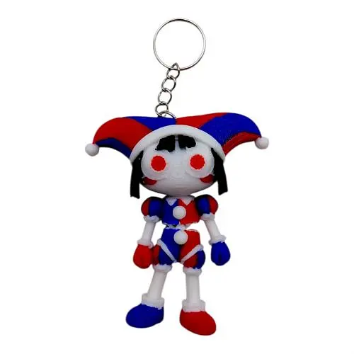 Брелоки 3D FLEXI POMNI / Помні Цифровий Цирк (The Amazing Digital Circus) KEYCHAIN 3D-друк
