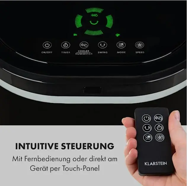 Мобільний кондиціонер-вентилятор Klarstein IceWind Plus 4-в-1 330 м³/год (10035785) - фото 3