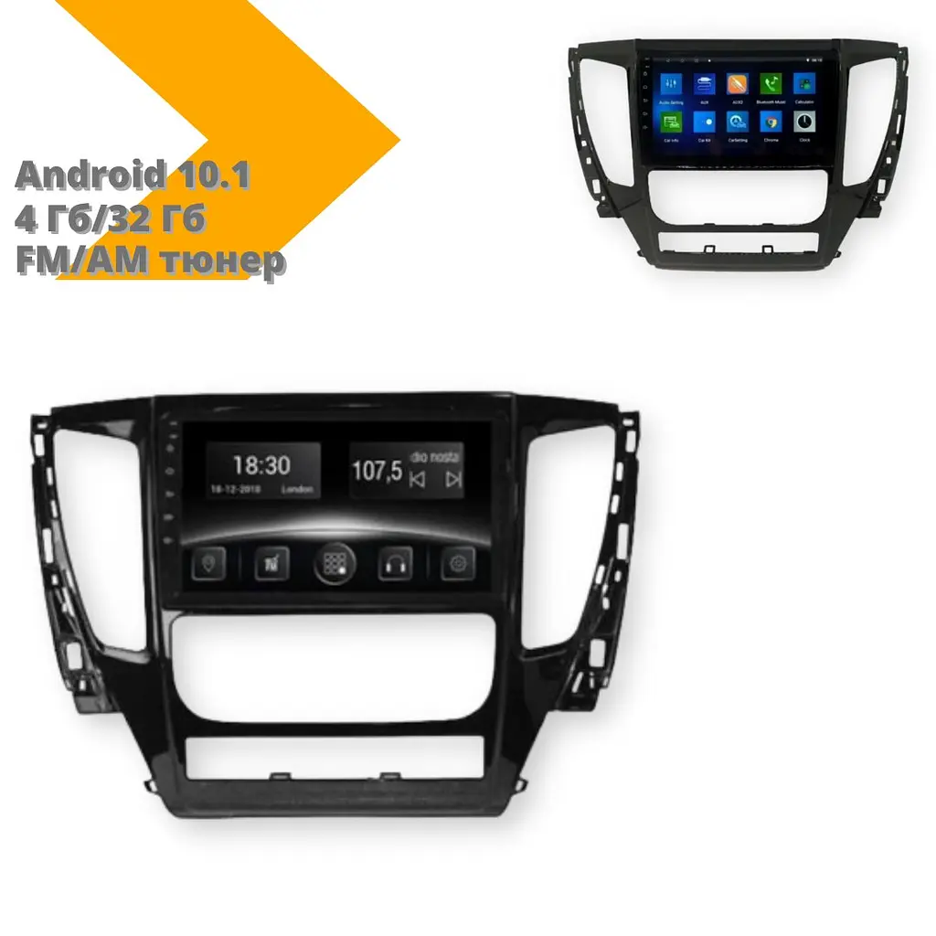 Автомагнитола XPRO штатная Mitsubishi Pajero 2016-2018 (10") +CAN Android 10.1 (4/32) черный (Mitsubishi Pajero 2016-2018_9000) - фото 3