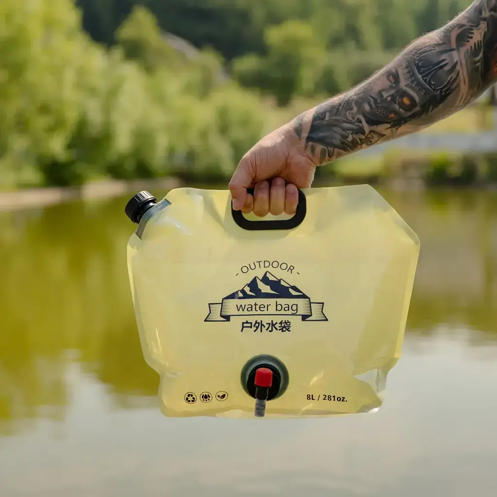 Канистра-пакет для воды на 8 литров с краном 42х31 см LUGI LU-031 - фото 2