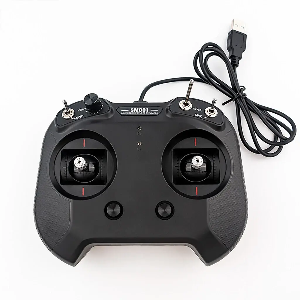 Пульт дистанційного керування FPV FLYSKY FS-SM001 8CH USB Liftoff, DRL, DCL, DJI Virtual Flight симуляторний 8 канальний Black (18777) - фото 2