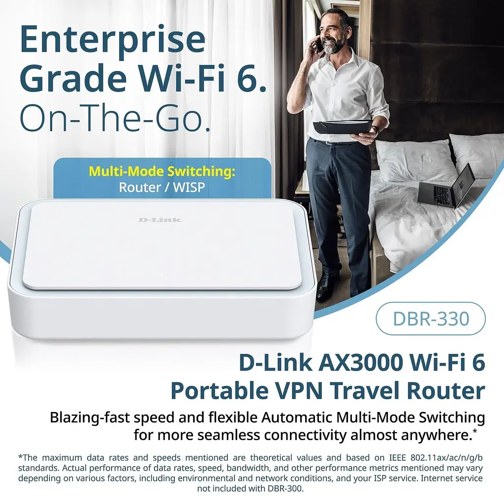 Роутер D-Link DBR-330 AX3000, 5G/LTE, 5260mА*ч (DBR-330) - фото 6