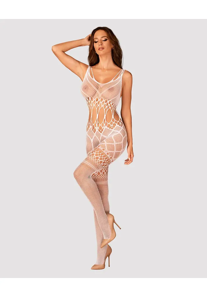 Боді Obsessive Bodystocking G330 S/M/L білий - фото 4