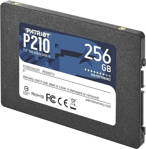 Твердотільний накопичувач SSD Patriot 256Gb, P210, SATA3, 2.5", 3D TLC, 500/400 МБ/с teh0019797 - фото 2